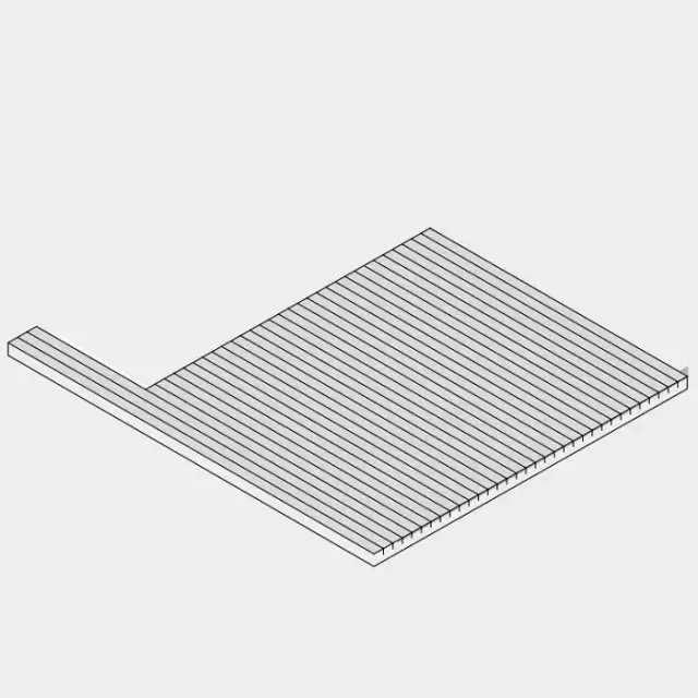 Effegibi BodyLove Поддоны для сауны, левый угол/полуостров, цвет: канадский хемлок