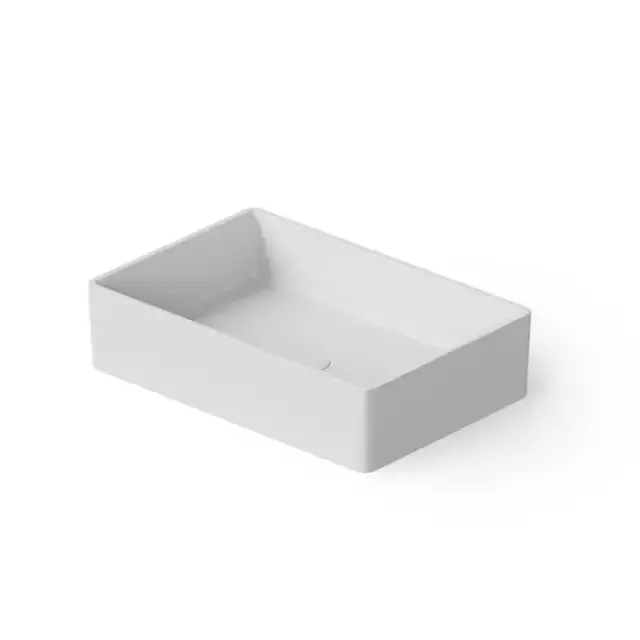 Dea Design Washbasins Раковина 60х40х14.5см., накладная, без отв., Solid Surface, цвет: White №18