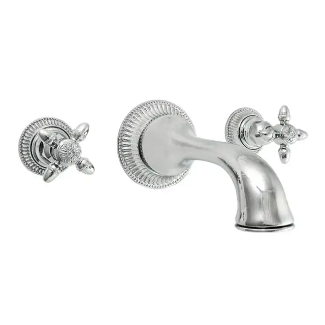 Nicolazzi Impero Смеситель для раковины настенный на 3 отверстия, излив: 180 мм, цвет: хром