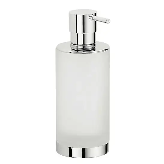 Colombo Nordic Дозатор для жидкого мыла, настольный, цвет: хром/матовое стекло
