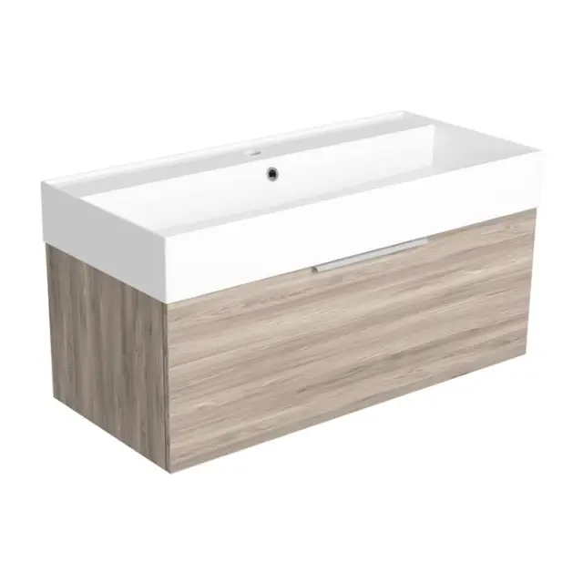 SIMAS AGILE Тумба подвесная 100x46xh40 см, для раковины AG101., 1 ящик, ручка матовый хром, цвет: LAVA