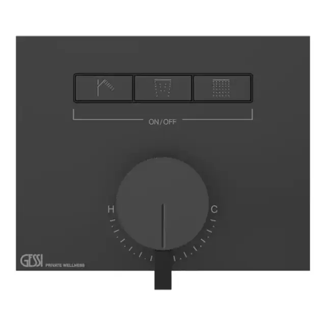 Gessi Hi-Fi Смеситель для душа, с включением до 3 источников одновременно, внешняя часть, цвет: black XL