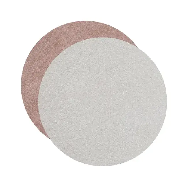 ADJ Круглый плейсмат, D40 см., цвет: устричный/пепельная роза