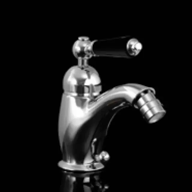 Devon&Devon Black Dandy Смеситель для биде  на 1 отв., ручка черная, цвет: хром