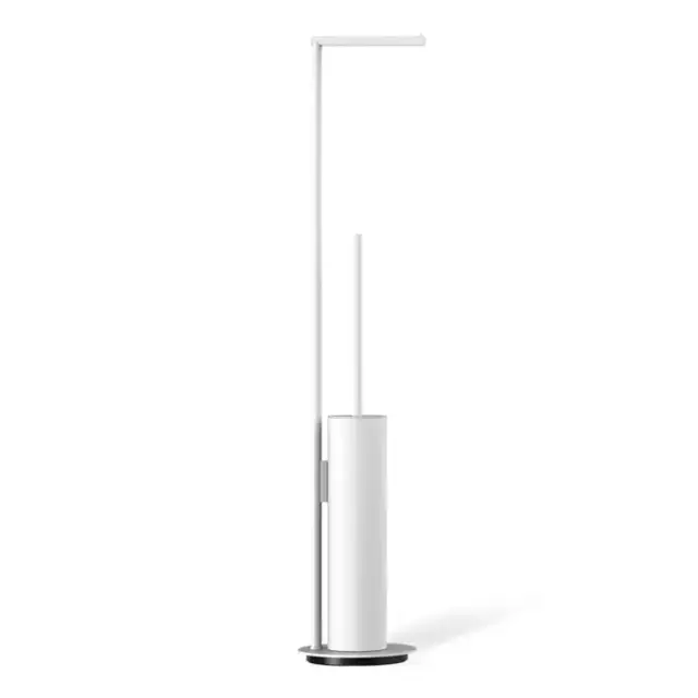 Decor Walther Mikado SBK Напольная стойка 73.5см., с ершиком и бумагодержателем, цвет: белый матовый