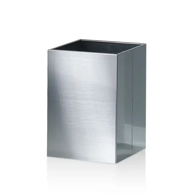 Decor Walther DW 112 Корзина для бумаги 20x20x30см, напольная, цвет: сталь матовая