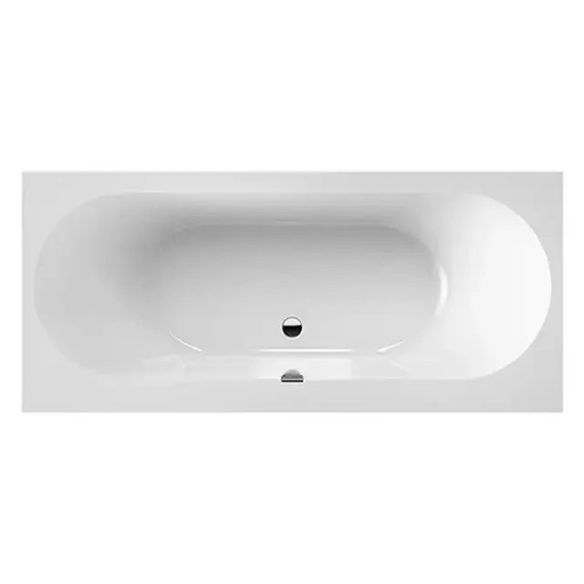 Villeroy&Boch Oberon 2.0 Ванна встраиваемая, 170x75 см, прямоугольная, слив-перелив хром в комплекте , цвет: белый