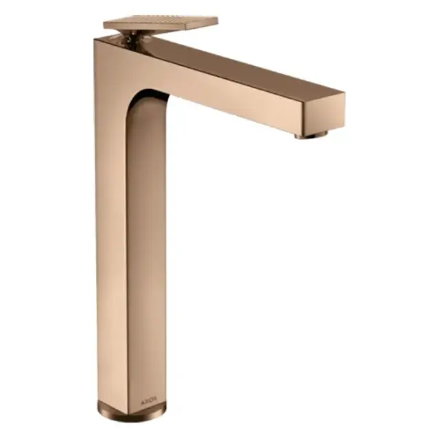 Axor Citterio Смеситель для раковины 280, на 1 отв., излив h28см., высокий, с текстурой, цвет: полированное красное золото