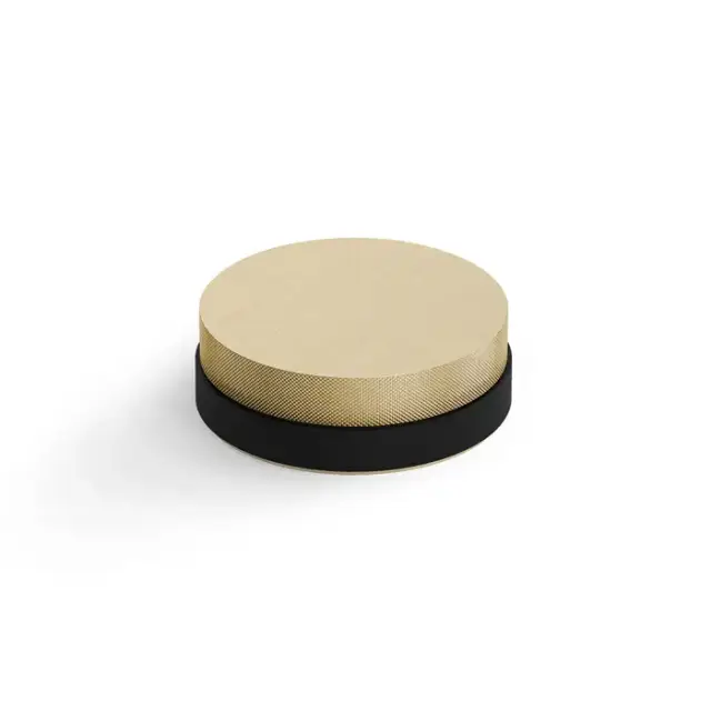 Decor Walther Club Дверной стопор 3.1x9x9см., круглый, цвет: латунь матовая