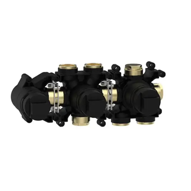 Almar Modular Встраиваемая часть однорычажного смесителя с переключателем на 3 положения, горизонтальный модуль для душа