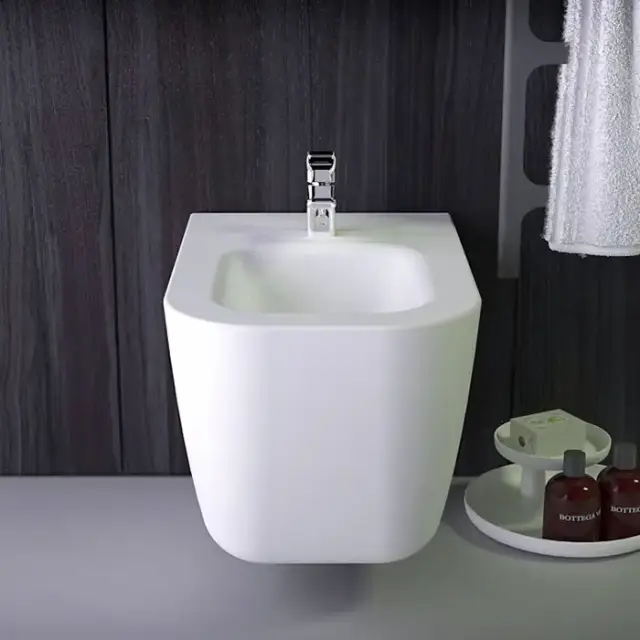 KNIEF Pride Биде подвесное 52х39х33см с 1 отв под смеситель, цвет: белый матовый