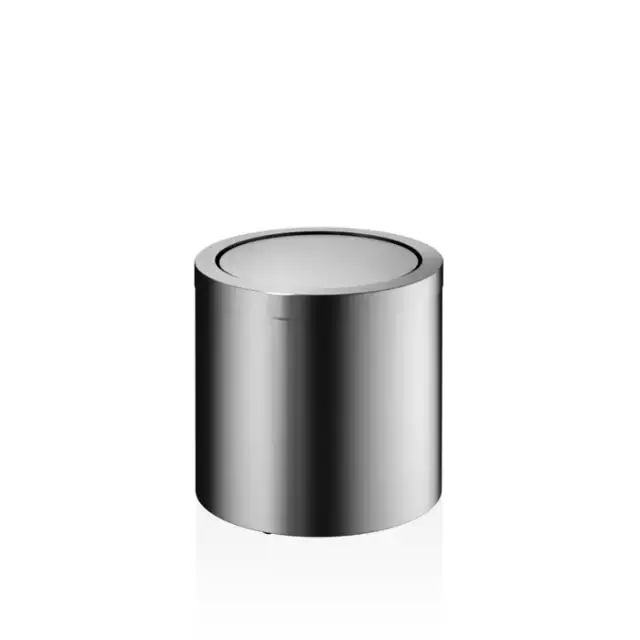 Decor Walther DW 125 Корзина для бумаги 20xh21см, с крышкой, напольная, цвет: сталь матовая