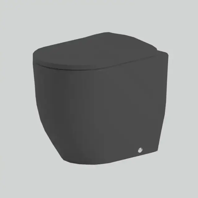 Artceram Monet Унитаз напольный 36х52см., приставной Rimless, цвет: черный матовый