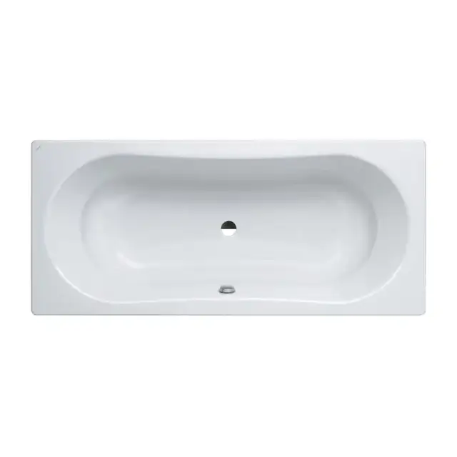 Laufen Thallium Ванна встраиваемая, 180x80см., прямоугольная, с центральным выпуском, шумоизоляционное покрытие, эмалированная сталь (3.5 мм), без отверстия для ручек, с антискользящим покрытием, цвет: белый