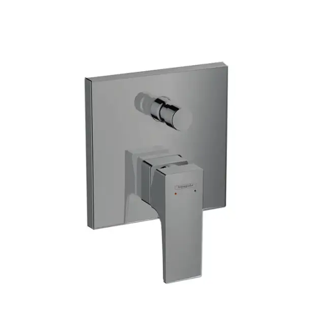 Hansgrohe Metropol Встраиваемый смеситель для ванны с переключателем и обр. клапанами, внешняя часть, цвет: шлифованный черный хром