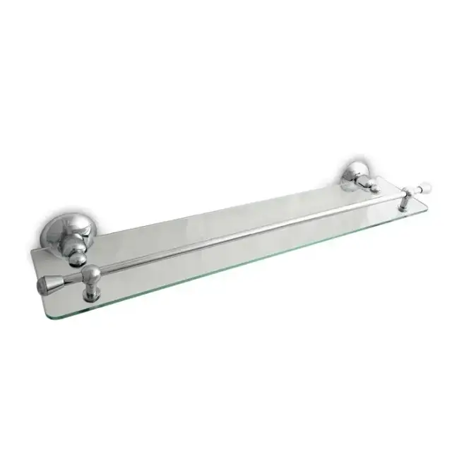 Nicolazzi Cristallo Di Rocca Полочка стеклянная 60 см, подвесной, цвет: хром