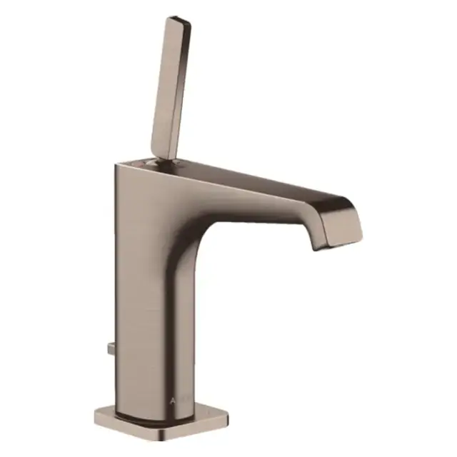 Axor Citterio E Смеситель для раковины 125, на 1 отв., с донным клапаном, цвет: шлифованный никель