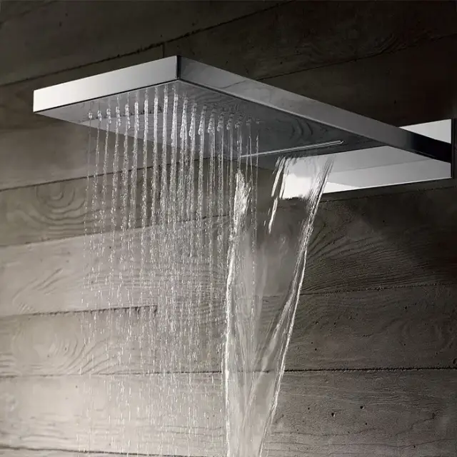 Gattoni PD Верхний душ настенный с 2-мя режимами: дождь и каскад, 26х55.5см, 1/2