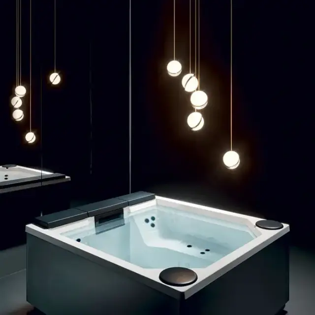 Gruppo Treesse Quarz Light 235 Минибассейн 235х215х90см., отдельностоящий, с панелями, с крышкой, цвет белый