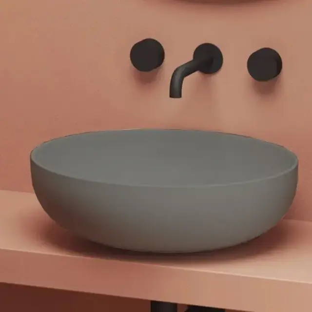 Artceram Jolie Раковина накладная/для пьедестала Ø 50 см, цвет: grey olive