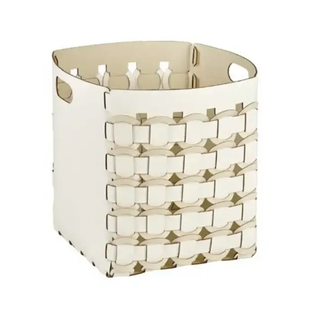 ADJ Корзина Geometria, 35x35xH40 см., цвет: белый/панна котта