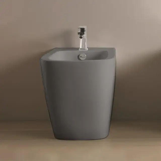 Artceram A16 Биде напольное 52,5х36хh42см, с 1 отв под смеситель, цвет: grigio oliva