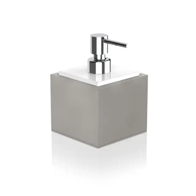 Decor Walther Brownie SSP Дозатор для мыла - Искусственная кожа, цвет: хром