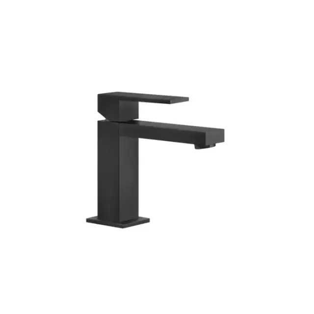 Gessi Rettangolo Смеситель для раковины на 1 отверстие, без донного клапана, цвет: Black XL