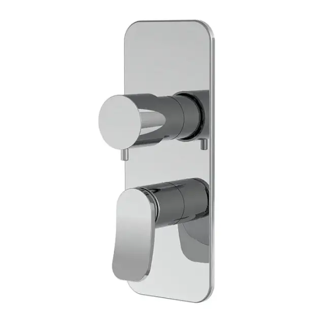 Carlo Frattini Flo' Смеситель для душа, встраиваемый, с переключателем на 2/3 источника, без внутр. части, цвет: хром