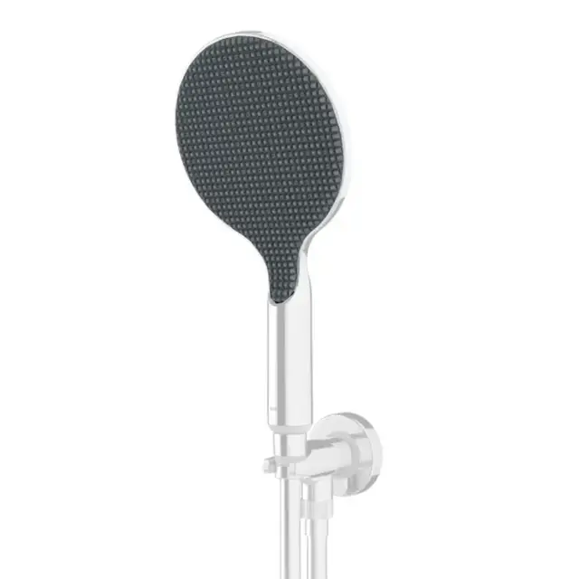 Bossini Apice Комплект для душа с держателем с подводом воды, ручным душем и шлангом 1500 мм., цвет: белый матовый