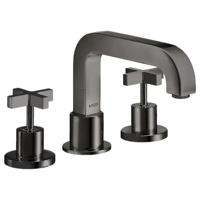 Axor Citterio Смеситель на борт ванны, на 3 отв., цвет: полированный черный хром