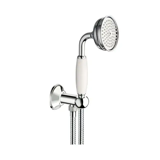 Carimali Colonial Душевой гарнитур: ручной душ с держателем и шлангом 150см., цвет: хром