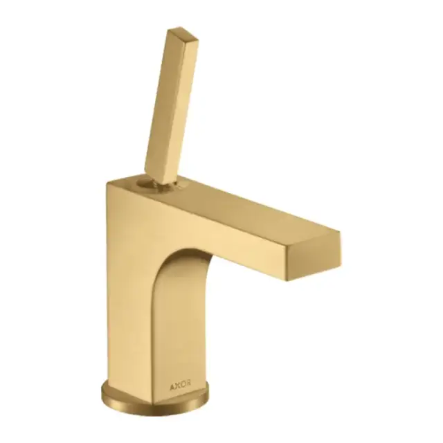 Axor Citterio Смеситель для раковины 90, на 1 отв., с донным клапаном, цвет: шлифованное золото