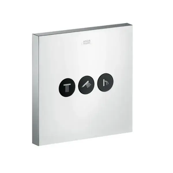 Axor ShowerSelect Модуль с тремя запорными клапанами, квадратный, внешняя часть, цвет: хром
