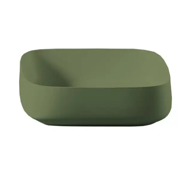 Artceram Cognac Раковина накладная Quadro 55x35 см, Saniglaze, цвет: salvia