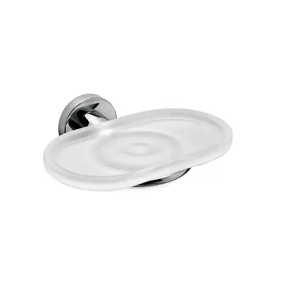 Colombo Basic Мыльница подвесная, цвет: хром/матовое стекло