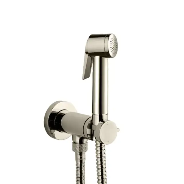 Bossini Paloma Flat Гигиенический душ с лейкой и шлангом 150см., цвет: никель шлифованный