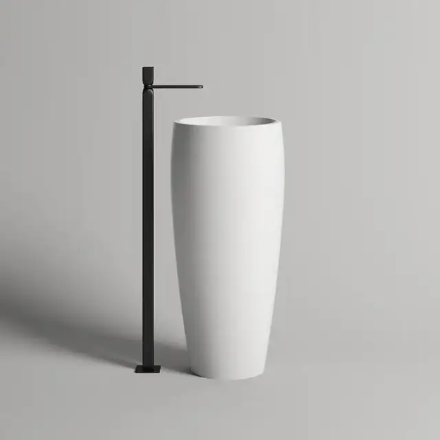 Salini Armonia 203 Раковина напольная 47х47х90cм., без отв., без перелива, донный клапан 