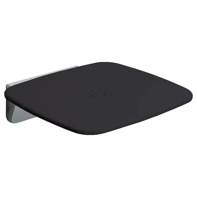 Colombo Complementi Сиденье для душа, с креплениями к стене, 160кг, цвет: черный