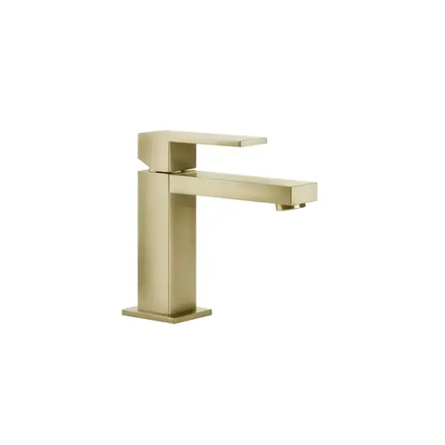 Gessi Rettangolo Смеситель для раковины, на 1 отв., цвет: Brass Br. PVD