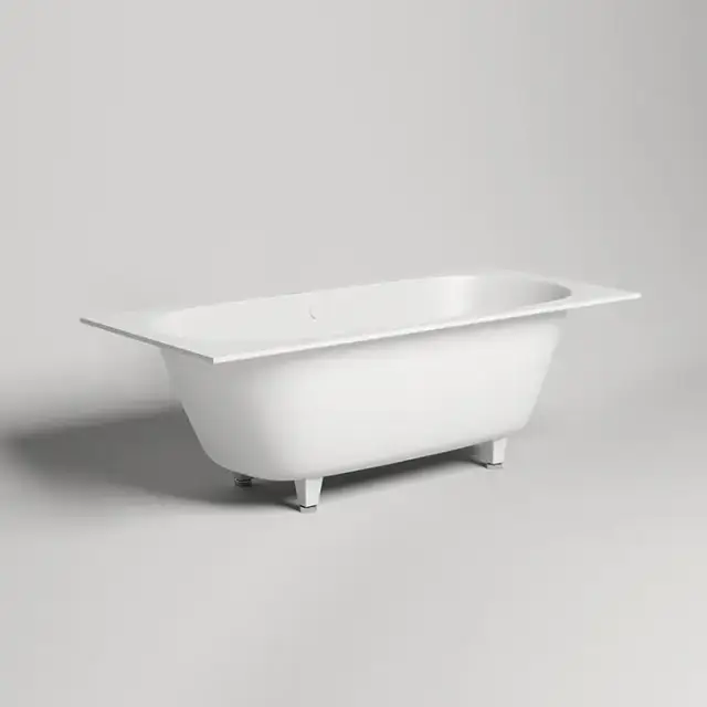 Salini Ornella Axis 180 Встраиваемая ванна 180х80х60см, прямоугольная, материал: S-Stone, цвет: белый матовый