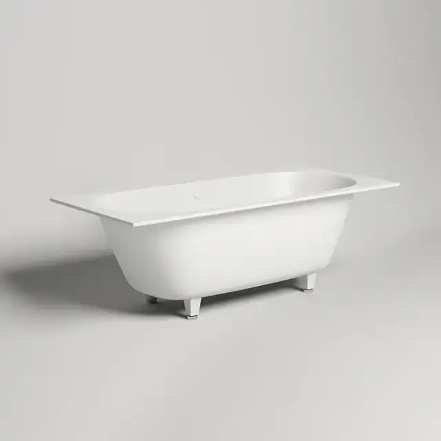 Salini Ornella Axis 180 Встраиваемая ванна 180х80х60см, прямоугольная, материал: S-Sense, цвет: белый матовый