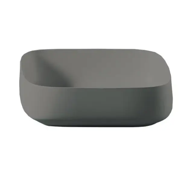 Artceram Cognac Раковина накладная Quadro 55x35 см, Saniglaze, цвет: grigio oliva