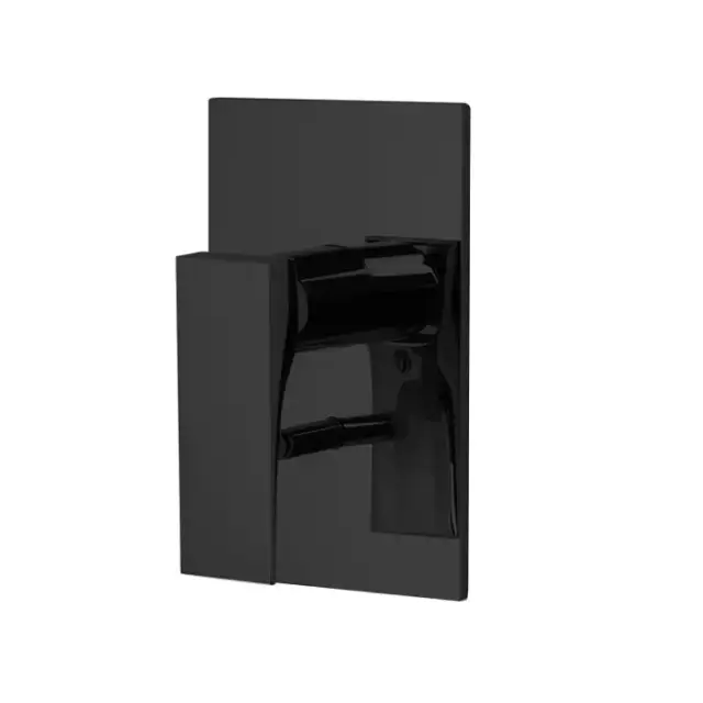 Fima Carlo Frattini Zeta F3969X2NS Смеситель для ванны и душа встроенный, с переключателем на 2 источника, цвет: чёрный матовый