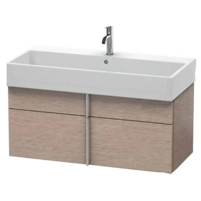 Duravit VA Тумба подвесная 98.4x43.1х44.1см., с раковиной, 1 выдв.ящик, цвет: Oak Cashmere