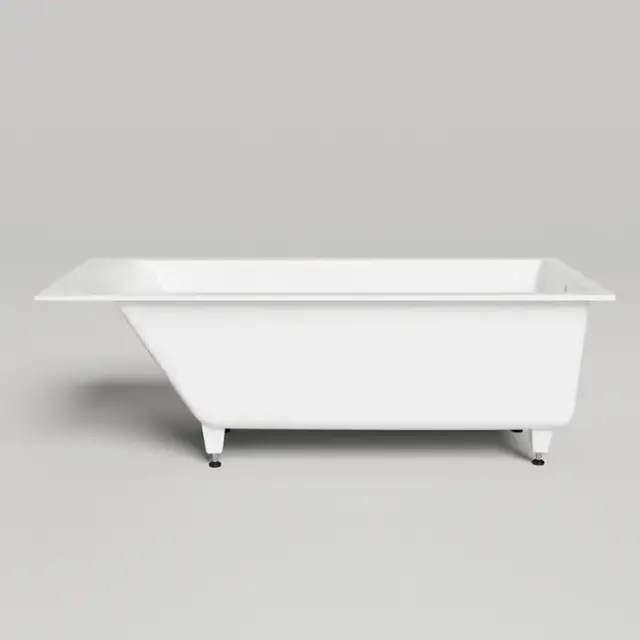 Salini Cascata Ванна встраиваемая, с прямоугольной чашей, 170х75х60см, регулируемые ножки, материал: S-Sense, цвет: белый