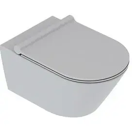 Catalano Zero Унитаз подвесной 55x35см, безободковый, смыв Tornado, покрытие Twinglaze+, цвет: Cemento Satinato