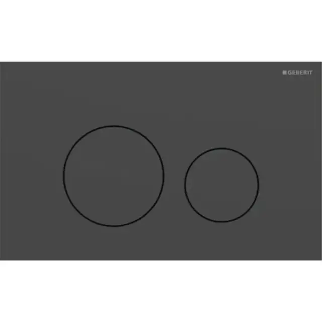 Geberit Sigma40 Клавиша для двойного смыва, круглая: Черный матовый