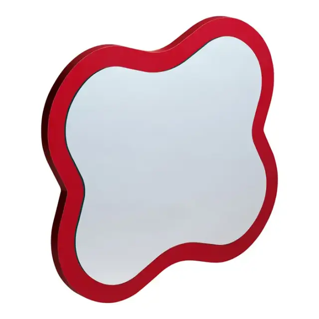 Laufen Florakids Зеркало 435x21x383 мм, «цветок», цвет: красный
