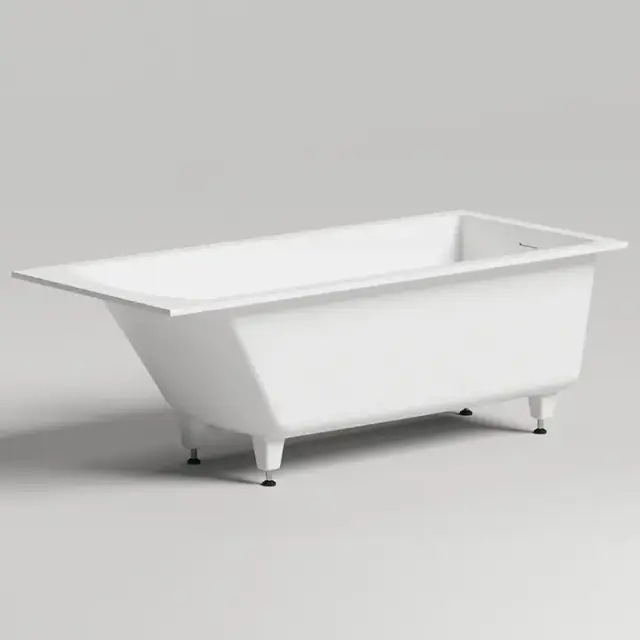 Salini Cascata KIT Ванна встраиваемая, с прямоугольной чашей, 170х75х60см, регулируемые ножки, донный клапан 